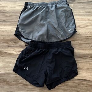 Nike and Under Armour Athletic Shorts Set